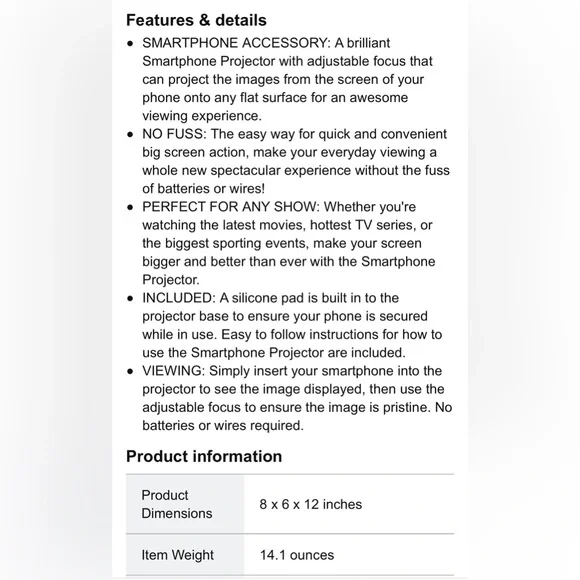 Smartphone Projector - Picture 7 of 8